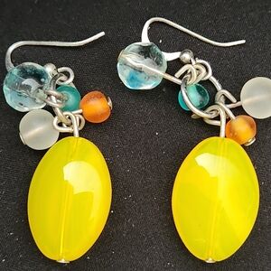 Natural Stone Pierced Earrings